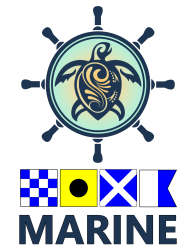 NIMA Marine Turtle & Flag Logo - Vert 1